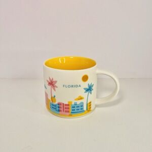 Starbucks FLORIDA State You Are Here Collection Ceramic Coffee Mug Cup YAH 14 oz